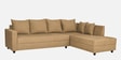 Stella Fabric LHS Sectional Sofa in Brown Colour