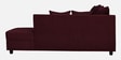 Stella Fabric LHS Sectional Sofa in Maroon Colour