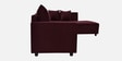 Stella Fabric LHS Sectional Sofa in Maroon Colour