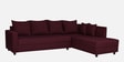 Stella Fabric LHS Sectional Sofa in Maroon Colour
