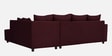 Stella Fabric LHS Sectional Sofa in Maroon Colour