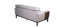 COMET Upholstery 3 Seater Sofa In Dark Walnut Wood Finish