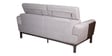 COMET Upholstery 3 Seater Sofa In Dark Walnut Wood Finish