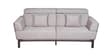 COMET Upholstery 3 Seater Sofa In Dark Walnut Wood Finish
