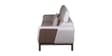 COMET Upholstery 3 Seater Sofa In Dark Walnut Wood Finish