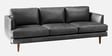 Sterio Leatherette 3 Seater Sofa in Lama Grey Colour