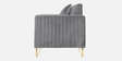 Stockholm Velvet 2 Seater Sofa In Grey Colour