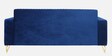 Stockholm Velvet 3 Seater Sofa In Blue Colour