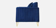 Stockholm Velvet 3 Seater Sofa In Blue Colour