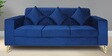 Stockholm Velvet 3 Seater Sofa In Blue Colour