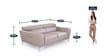 Stockton 2 Seater Sofa in Beige Colour