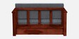 Strasbourg Sheesham Wood Pull Out 2 Seater Sofa Cum Bed In Honey Oak Finish with Storage