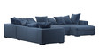 Striado Corner Sofa In Blue Colour in C Shape