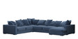 Striado Corner Sofa In Blue Colour in C Shape