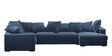 Striado Corner Sofa In Blue Colour in C Shape