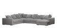 Striado Corner Sofa In Grey Colour in C Shape