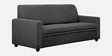 Stuttgart Fabric 3 Seater Sofa in Charcoal Grey Colour