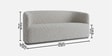 Stylish Simplicity 2 Seater Sofa In Cr me Color