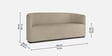 Stylish Simplicity 2 Seater Sofa In Sand Color