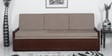 Stylish 3 Seater Sofa cum Bed with Storage & Mattress in Brown Finish