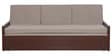 Stylish 3 Seater Sofa cum Bed with Storage & Mattress in Brown Finish