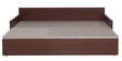 Stylish 3 Seater Sofa cum Bed with Storage & Mattress in Brown Finish