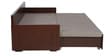 Stylish 3 Seater Sofa cum Bed with Storage & Mattress in Brown Finish