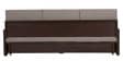 Stylish 3 Seater Sofa cum Bed with Storage & Mattress in Brown Finish