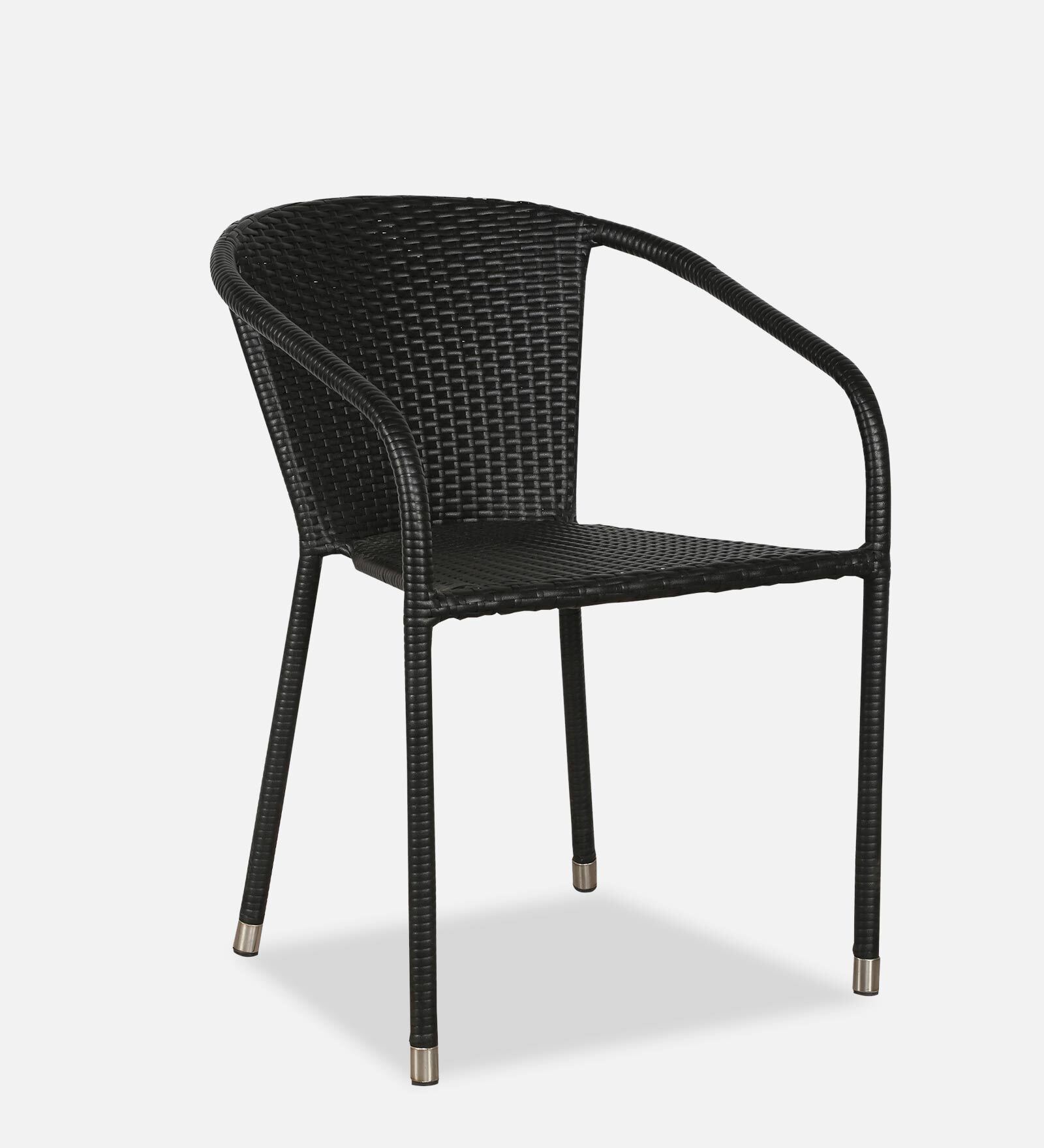 Buy Stackable Wicker Patio Chair in Black Finish at 11 OFF by Ventura