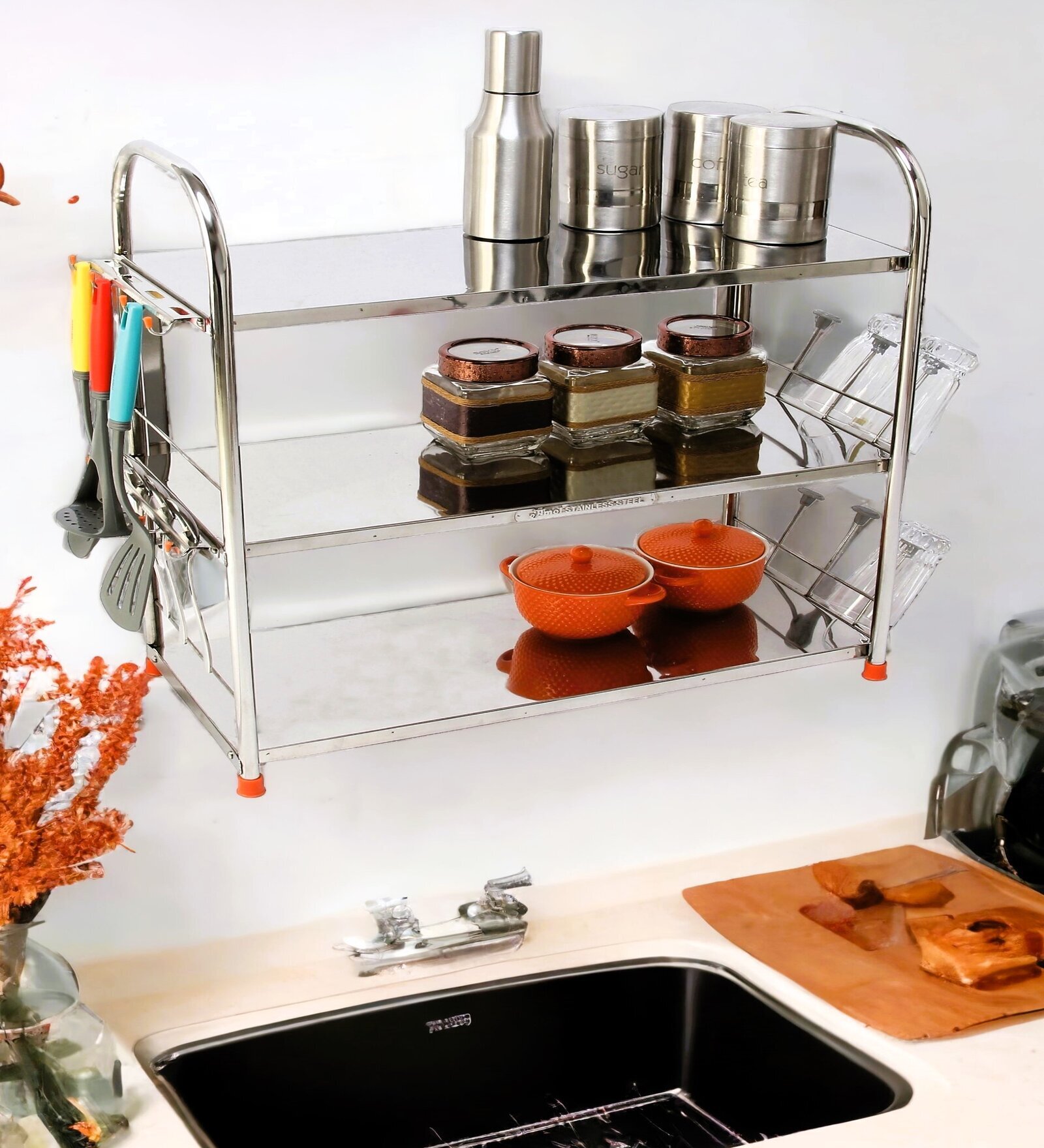 Stainless Steel 25 x 11 Inches Kitchen Racks