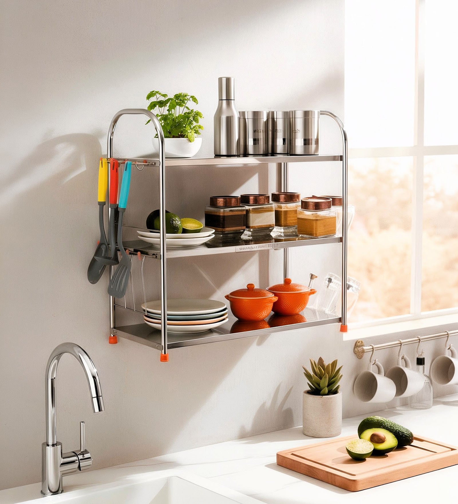 Stainless Steel 25 x 11 Inches Kitchen Racks