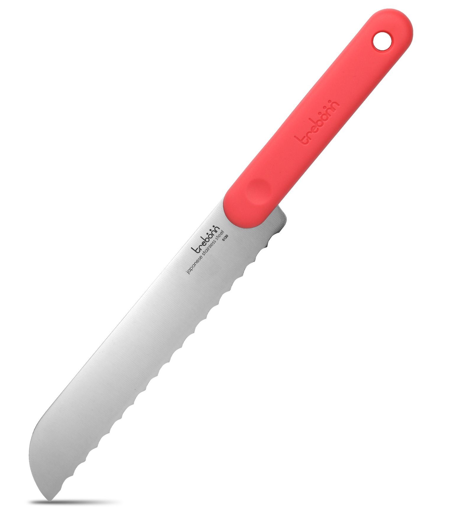 Stainless Steel Chef Knife with Anti-Slip Handle (Orange)