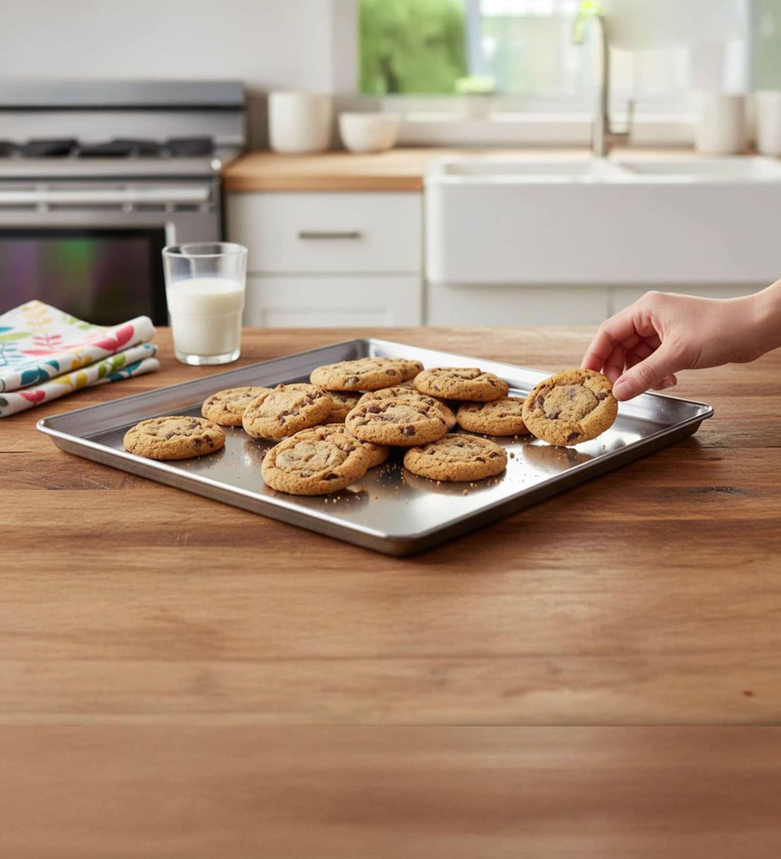 Stainless Steel Durable Cookie Baking Tray