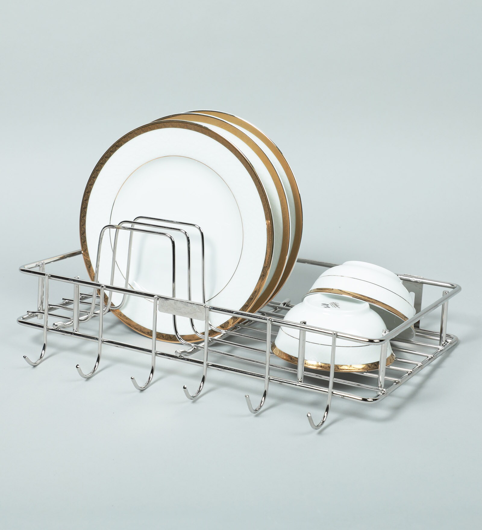 Stainless Steel Kitchen Rack In Silver
