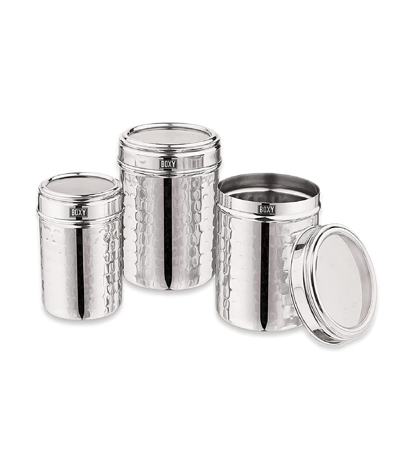 Premium Stainless Steel Kitchen Container Set of 3