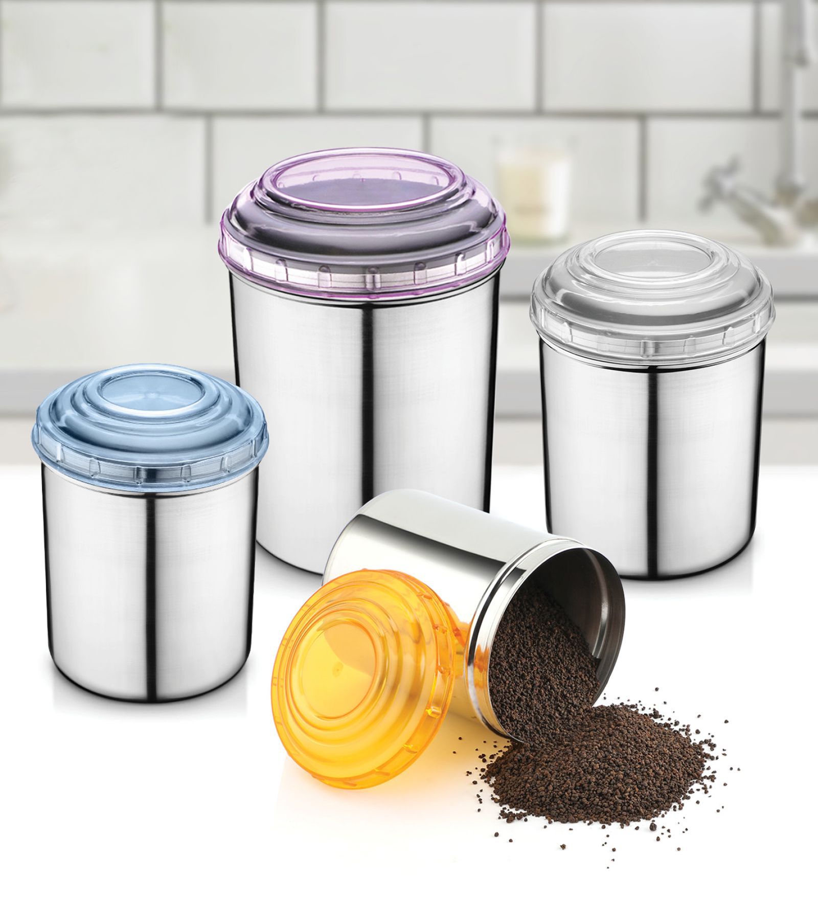 Stainless Steel Kitchen Container Set of 16