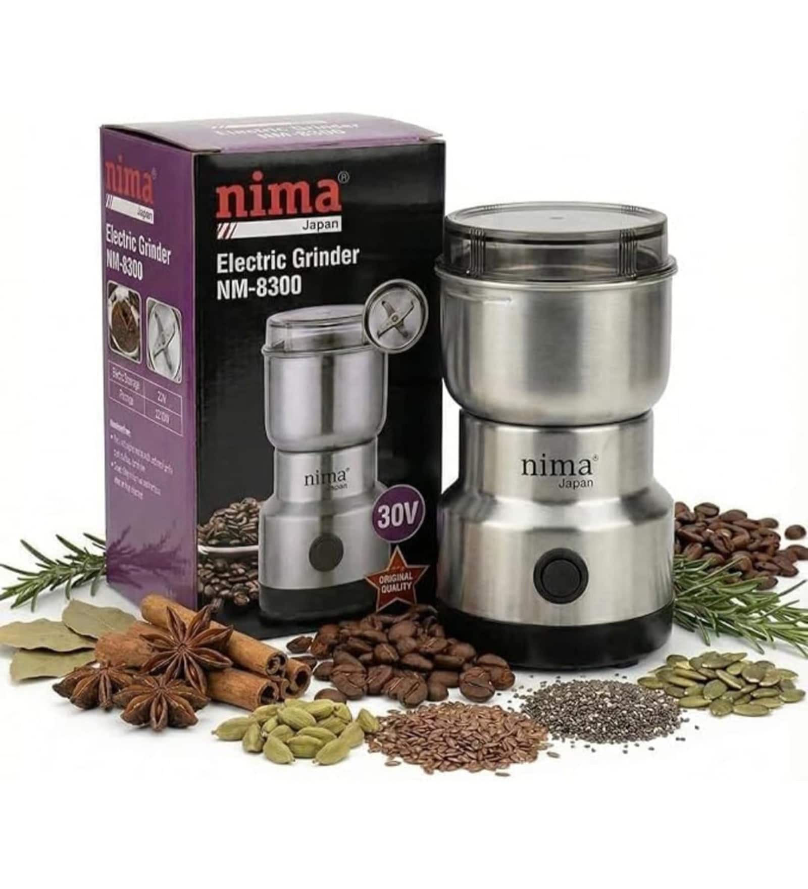 Stainless Steel Nima Multifunctional Electric Mixer Grinder & Chopper