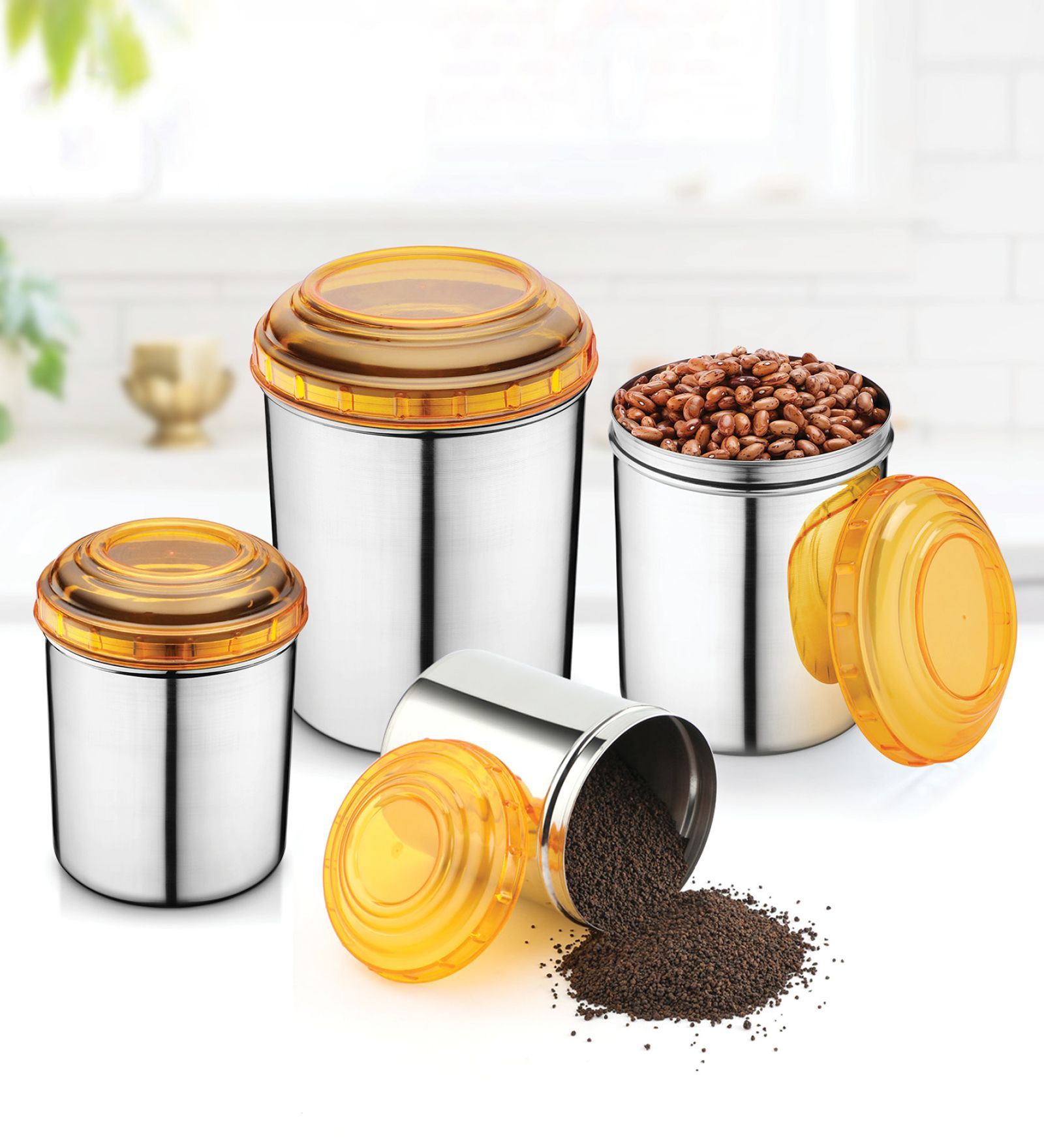 Buy Stainless Steel Kitchen Container Set of 12 By Jensons Online