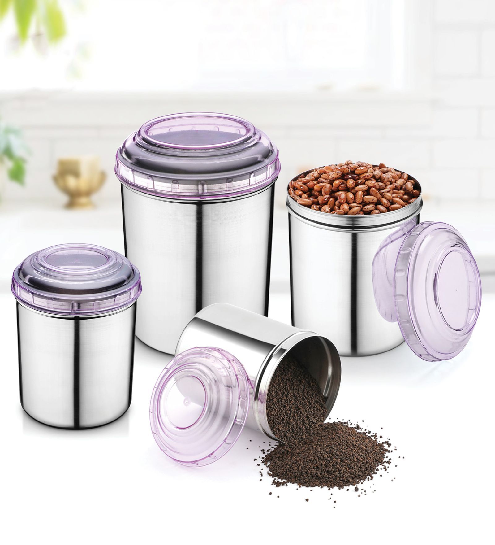 Buy Stainless Steel Kitchen Container Set of 12 By Jensons Online