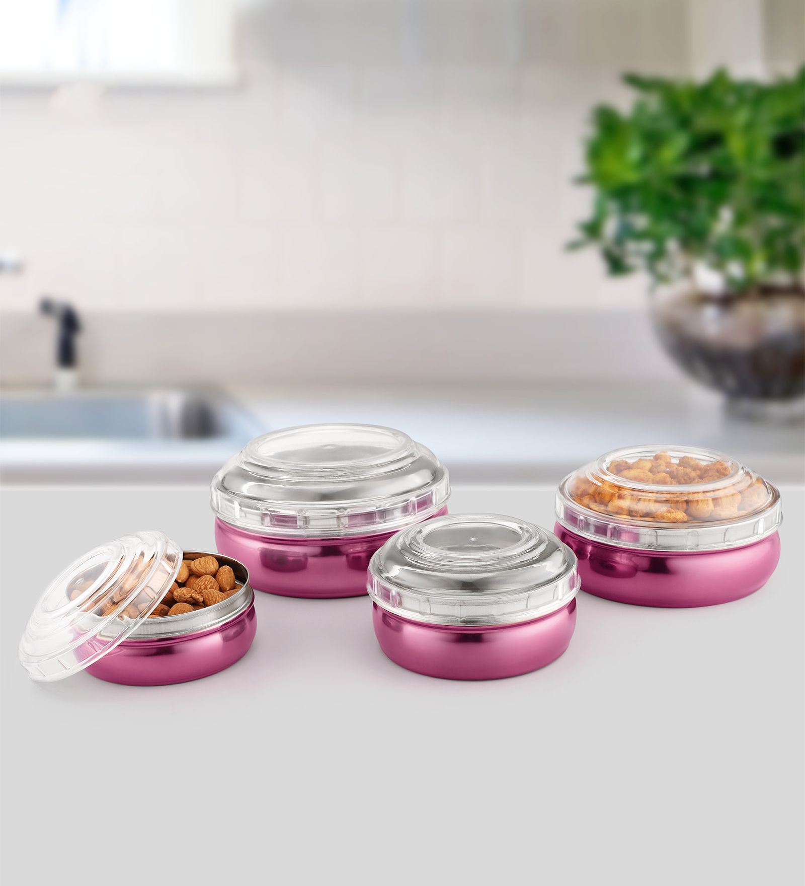 Stainless Steel Kitchen Container Set of 4