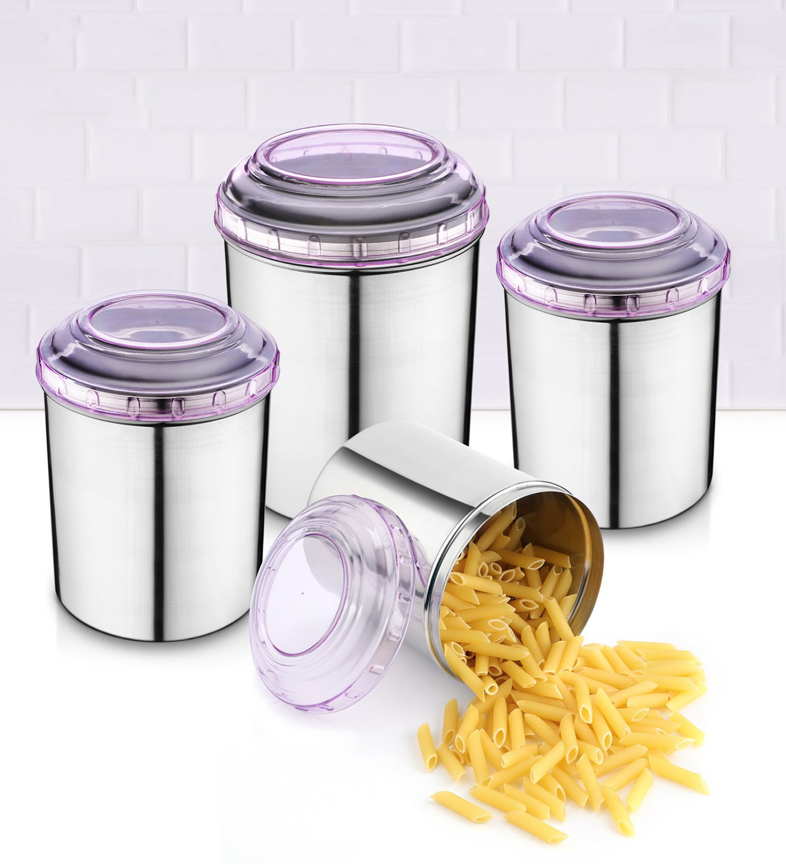 Stainless Steel Kitchen Container Set of 8