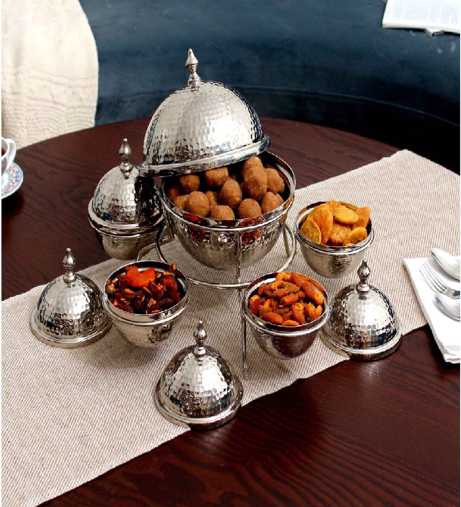 Tureen Zumra Silver Stainless Steel Serving Dish