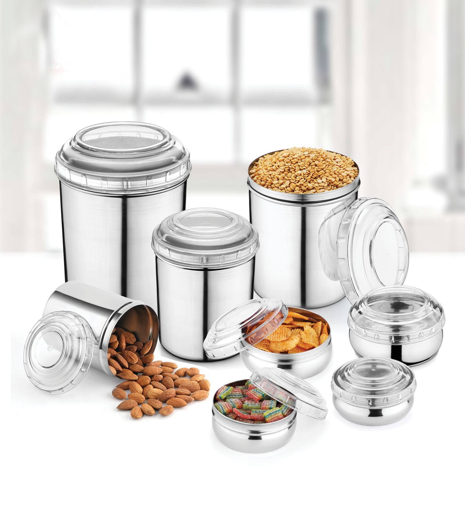 Stainless Steel Kitchen Container Set of 16