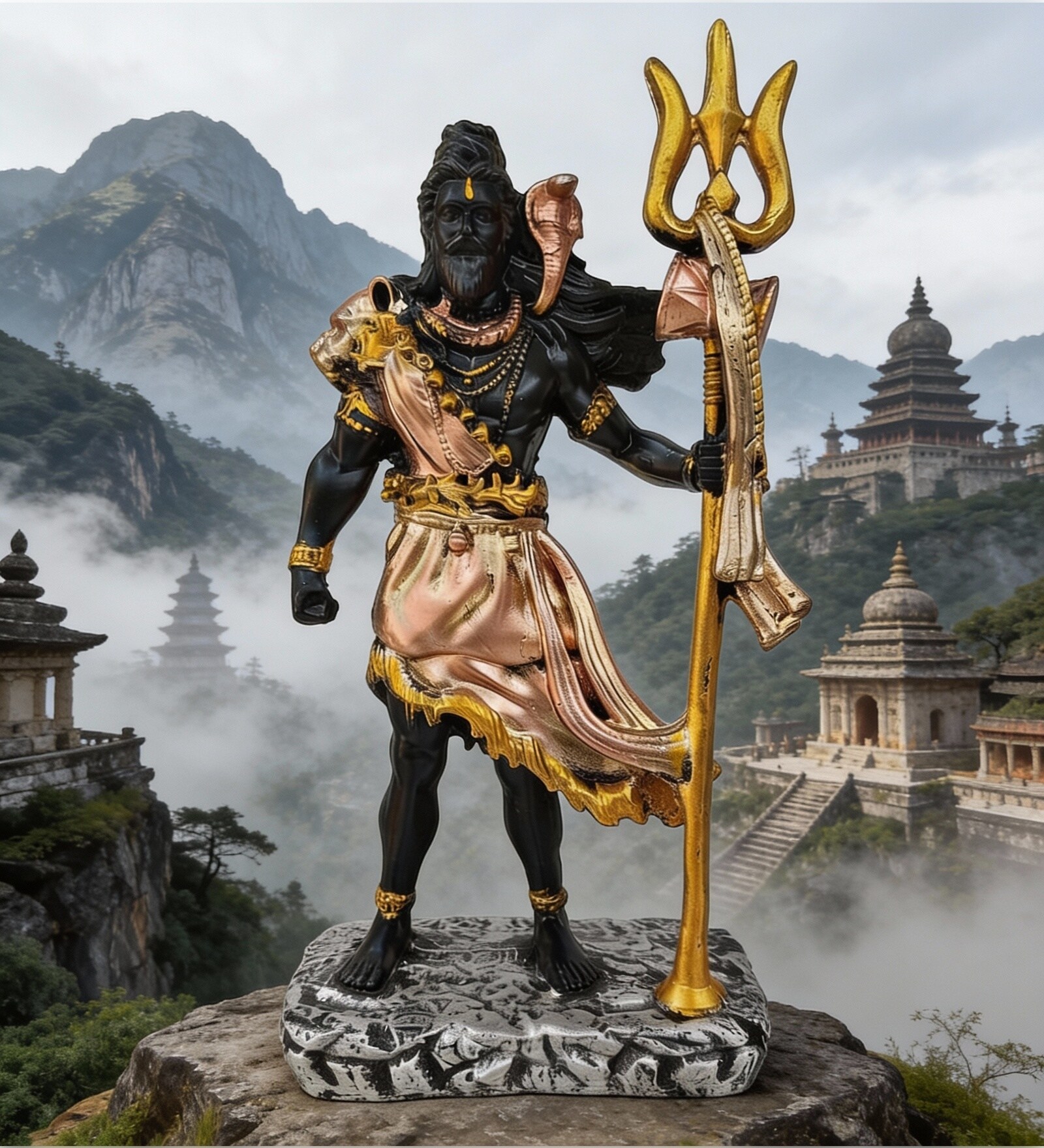 Standing Lord Shiv Polyresin Statue