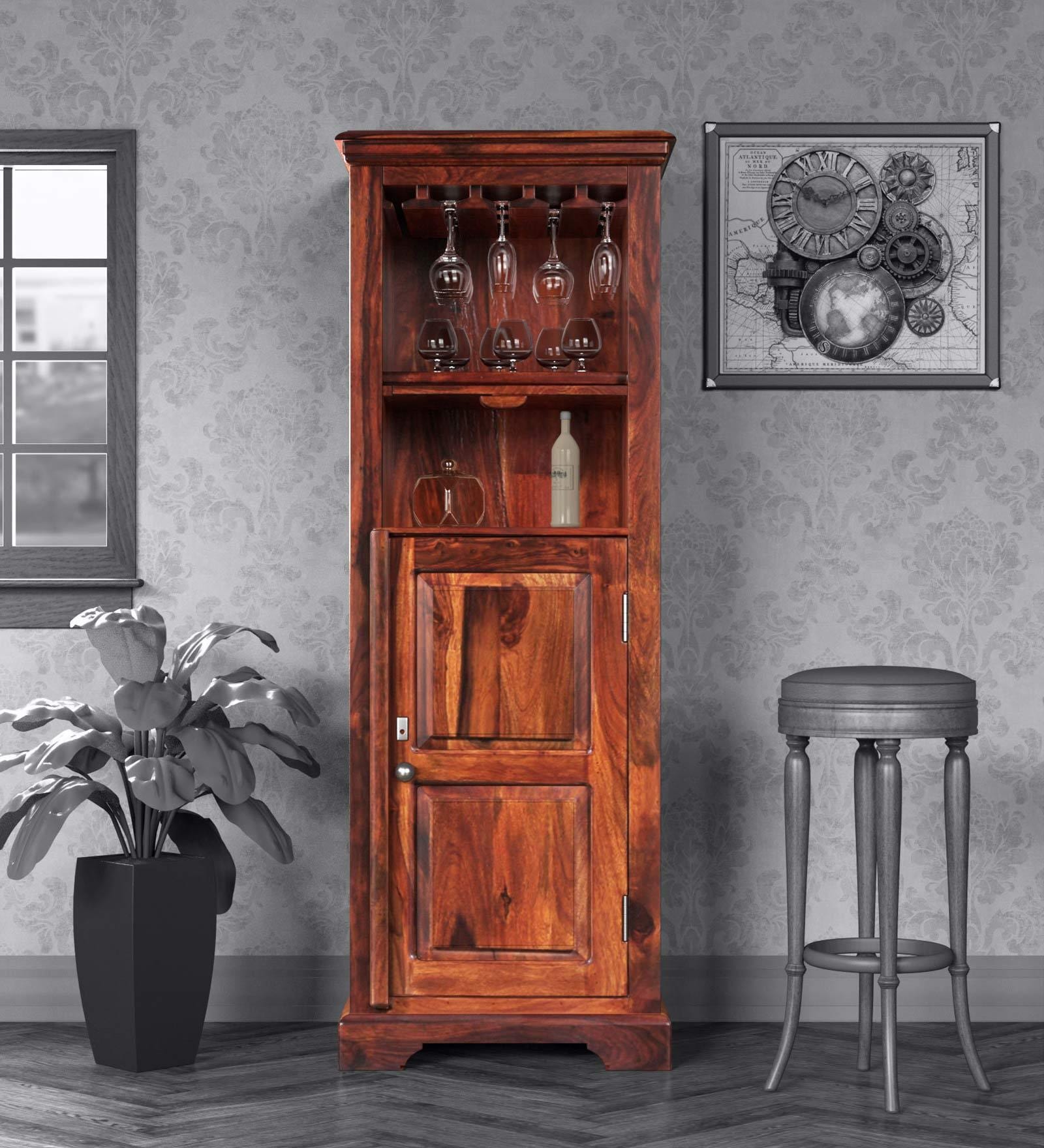 Buy Stanfield Sheesham Wood Bar In Honey Finish at 23 OFF by