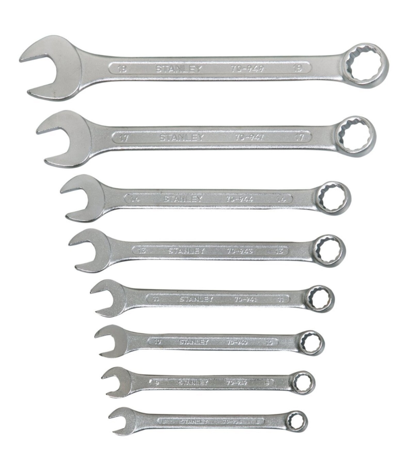 Buy Double Sided Combination Wrench 70963, 8 Piece by Stanley Online