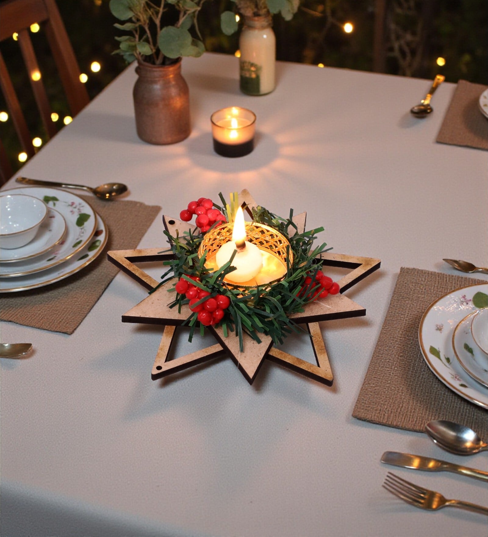 Star Shape Tlight Candle Holder