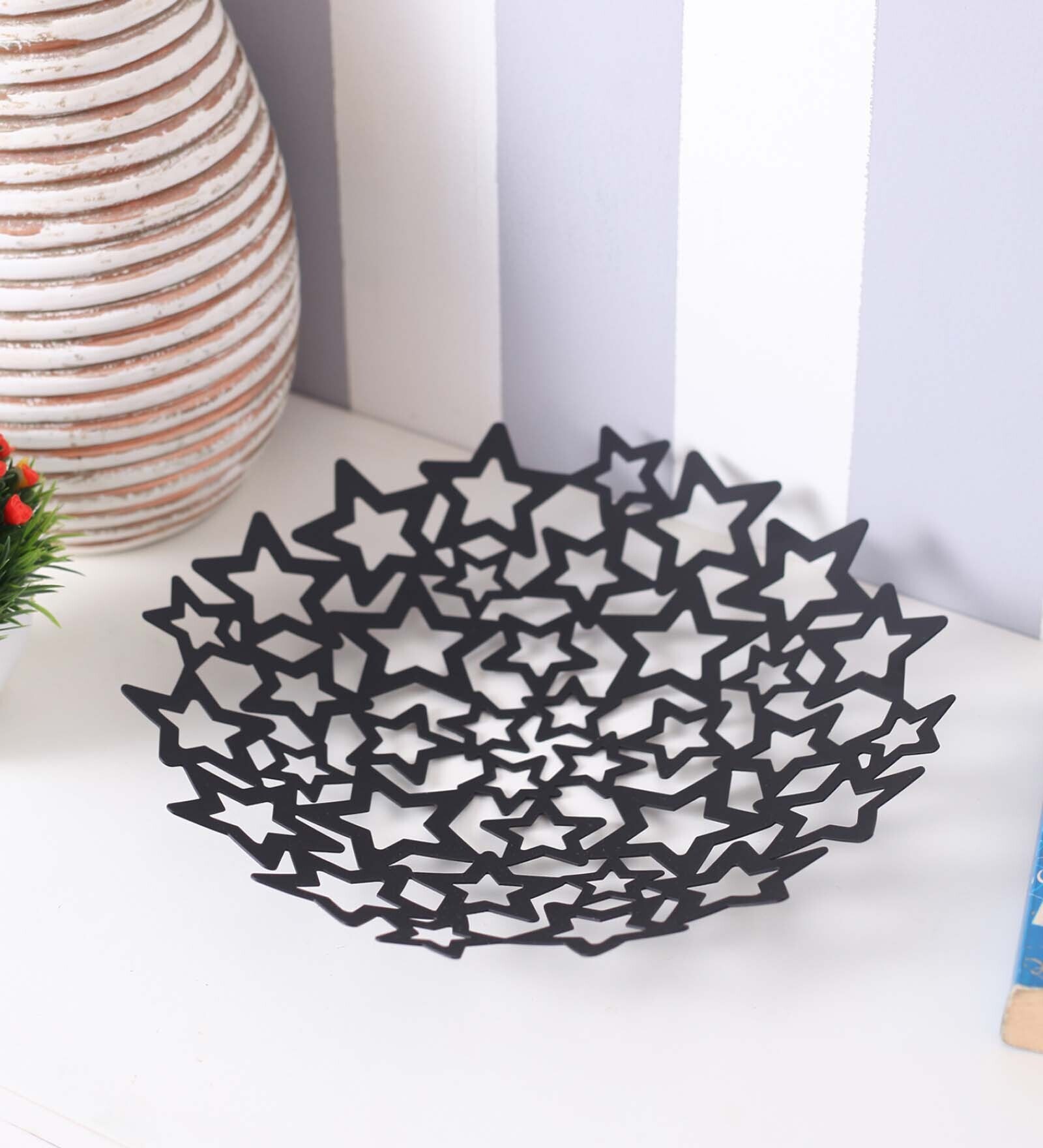 Starry Metal Fruit Basket