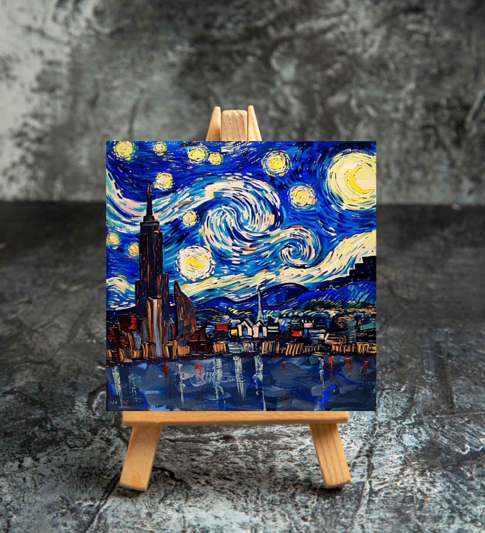 Starry Night Mini Canvas Frame