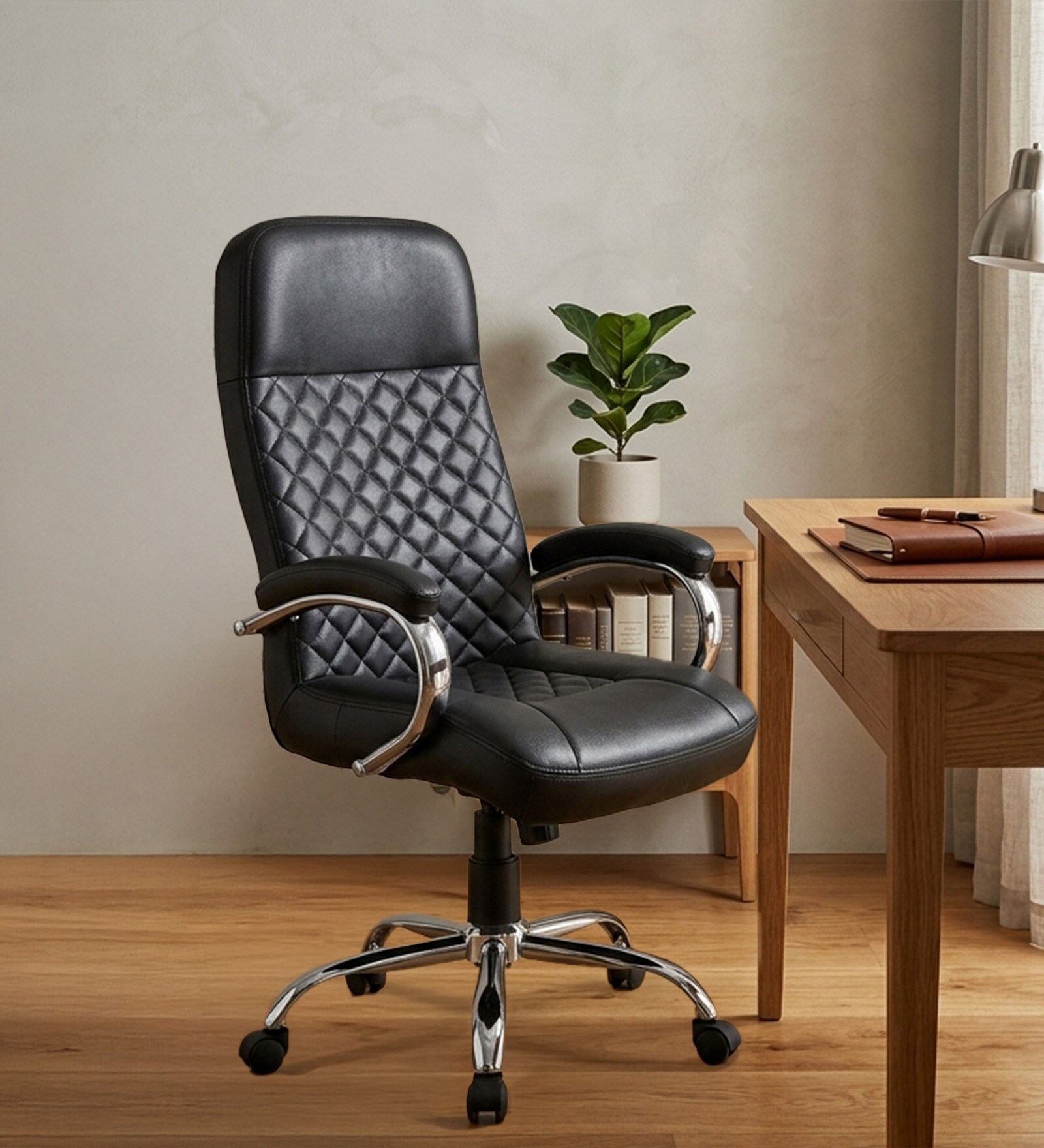 Stars Polaris High Back Office Chair With Cushioned Seat In Black Colour Stars Polaris High Back Office Chair With Cushioned Seat In Black Colour